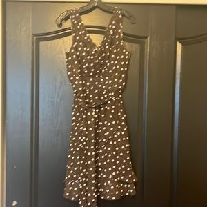 Brown Poka Dot Dress
